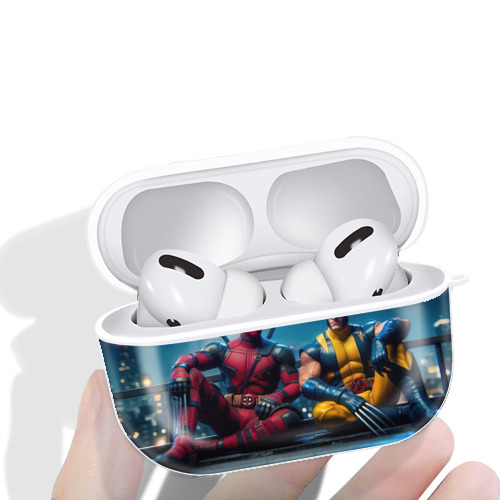 Deadpool デッドプール 【AirPods Pro用】ハードシェル保護ケース 耐衝撃・防指紋・カラビナ付き商品仕様