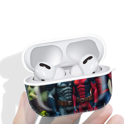 Deadpool デッドプール 【AirPods Pro用】ハードシェル保護ケース 耐衝撃・防指紋・カラビナ付き商品仕様