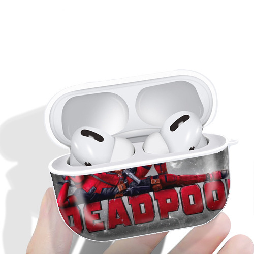 Deadpool デッドプール 【AirPods Pro用】ハードシェル保護ケース 耐衝撃・防指紋・カラビナ付き商品仕様