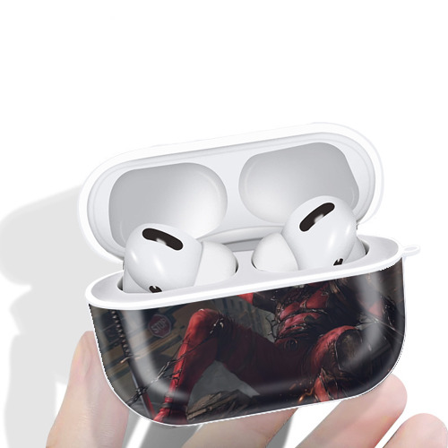 Deadpool デッドプール 【AirPods Pro用】ハードシェル保護ケース 耐衝撃・防指紋・カラビナ付き商品仕様