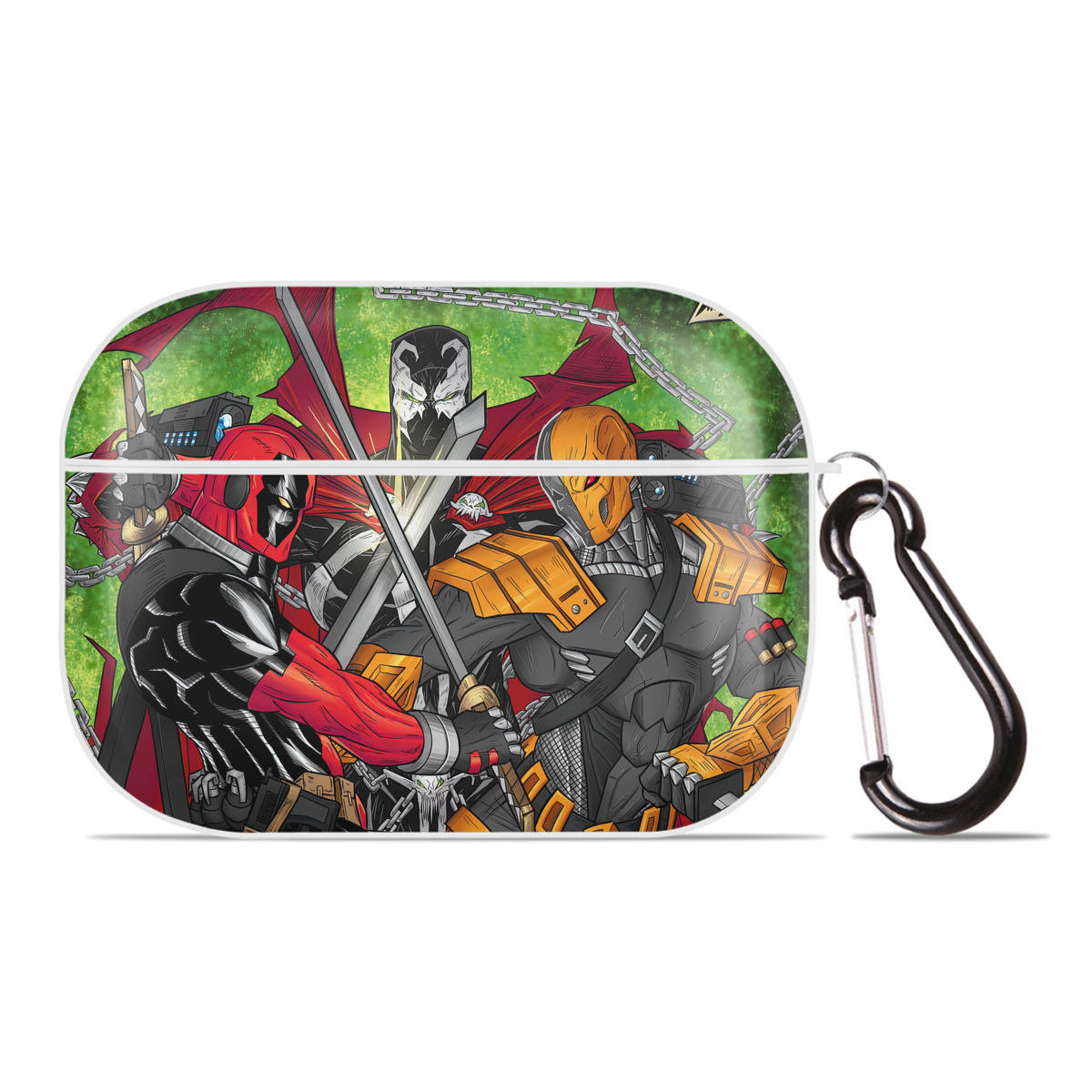 （画像用） Deadpool デッドプール 【AirPods Pro用】ハードシェル保護ケース 耐衝撃・防指紋・カラビナ付き商品仕様
