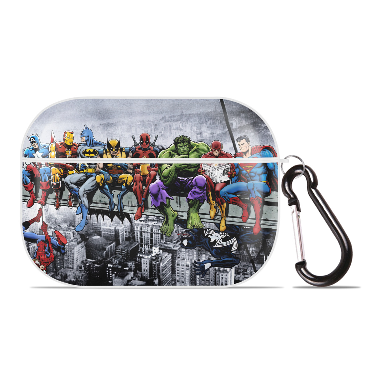 （画像用） Deadpool デッドプール 【AirPods Pro用】ハードシェル保護ケース 耐衝撃・防指紋・カラビナ付き商品仕様