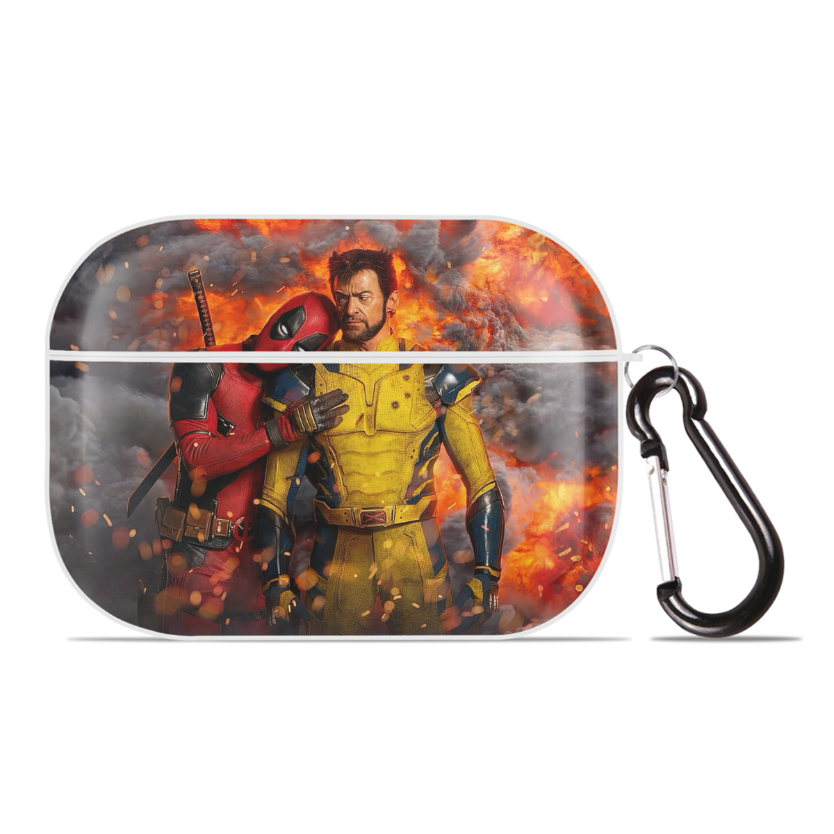 （画像用） Deadpool デッドプール 【AirPods Pro用】ハードシェル保護ケース 耐衝撃・防指紋・カラビナ付き商品仕様