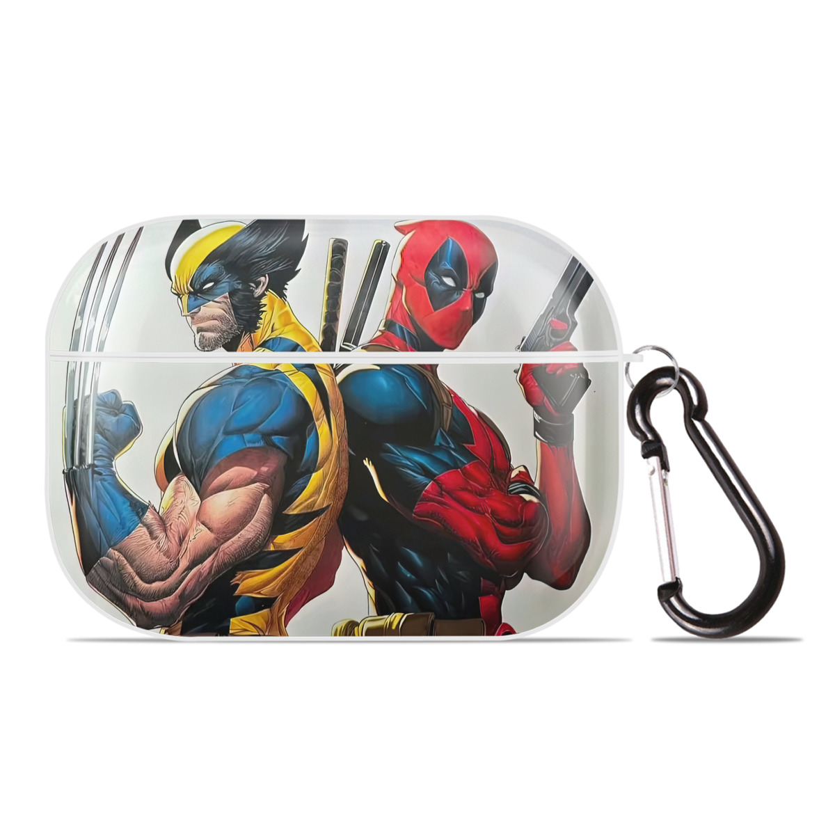 （画像用） Deadpool デッドプール 【AirPods Pro用】ハードシェル保護ケース 耐衝撃・防指紋・カラビナ付き商品仕様