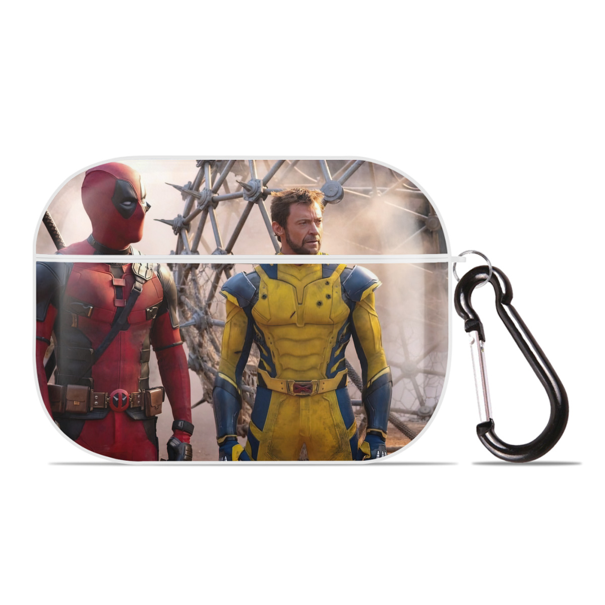 （画像用） Deadpool デッドプール 【AirPods Pro用】ハードシェル保護ケース 耐衝撃・防指紋・カラビナ付き商品仕様