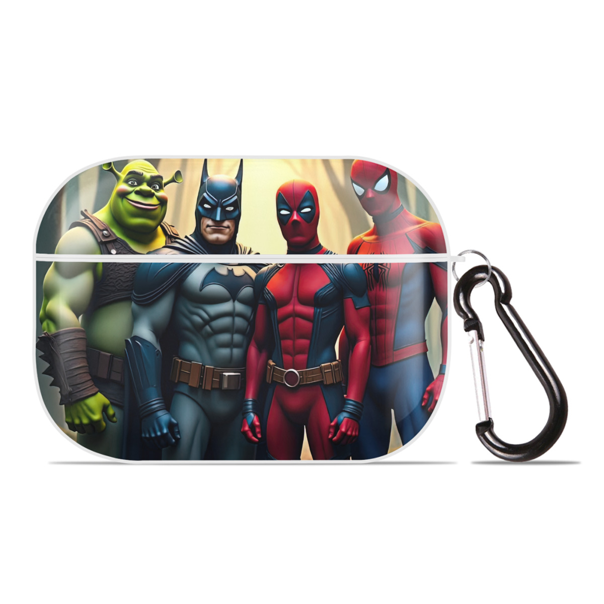 （画像用） Deadpool デッドプール 【AirPods Pro用】ハードシェル保護ケース 耐衝撃・防指紋・カラビナ付き商品仕様