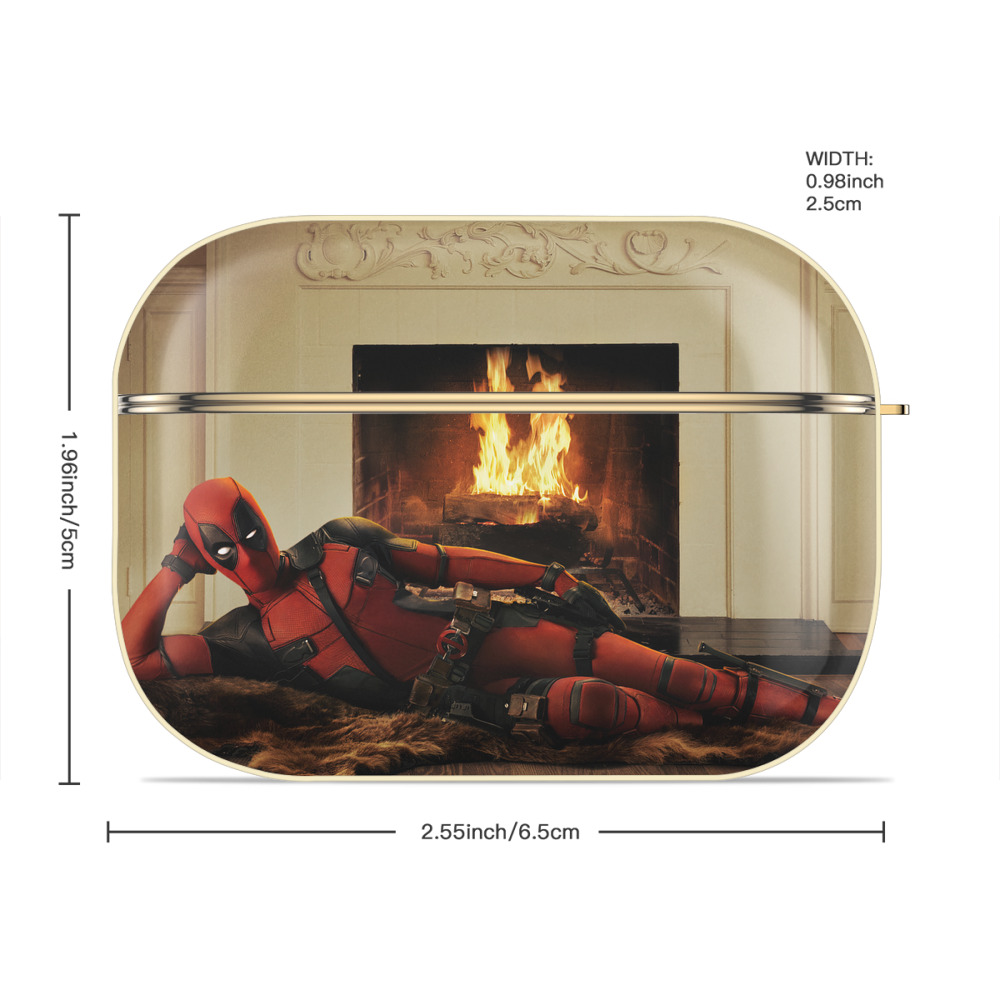 Deadpool デッドプール 【AirPods Pro用】ハードシェル保護ケース｜耐衝撃・防指紋・カラビナ付き商品仕様