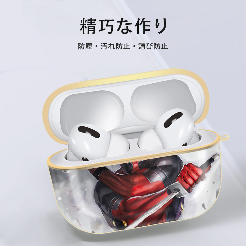 Deadpool デッドプール 【AirPods Pro用】ハードシェル保護ケース｜耐衝撃・防指紋・カラビナ付き商品仕様