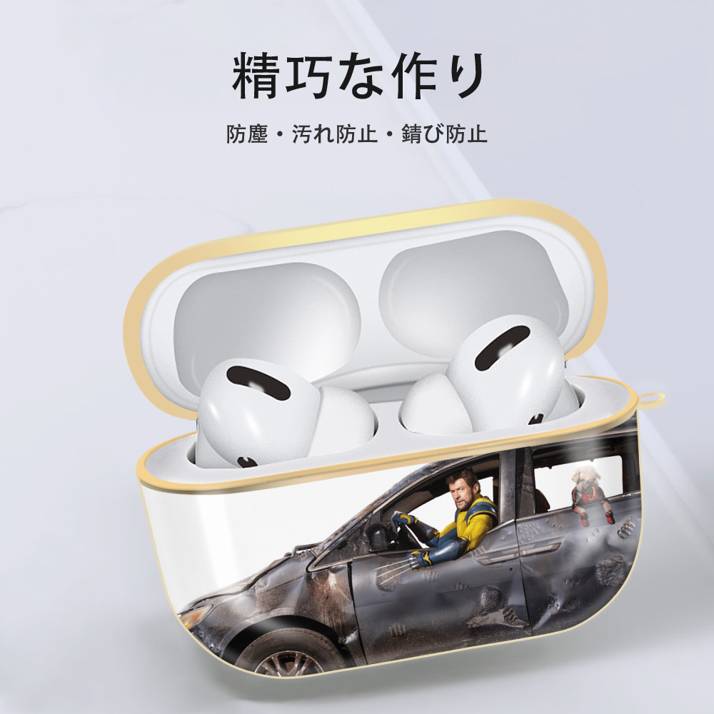 Deadpool デッドプール 【AirPods Pro用】ハードシェル保護ケース｜耐衝撃・防指紋・カラビナ付き商品仕様
