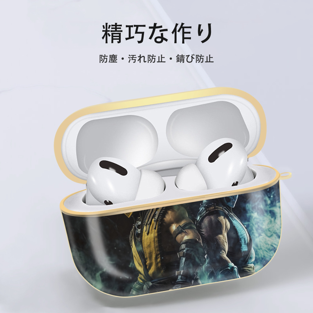 Deadpool デッドプール 【AirPods Pro用】ハードシェル保護ケース｜耐衝撃・防指紋・カラビナ付き商品仕様