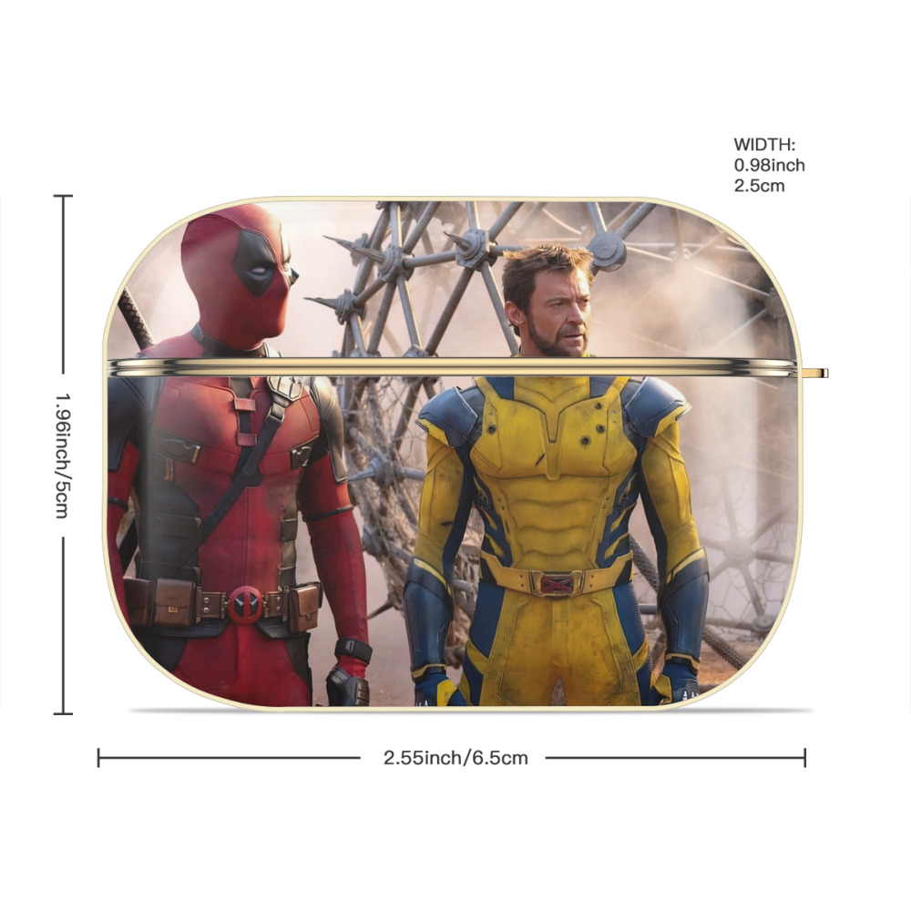 Deadpool デッドプール 【AirPods Pro用】ハードシェル保護ケース｜耐衝撃・防指紋・カラビナ付き商品仕様