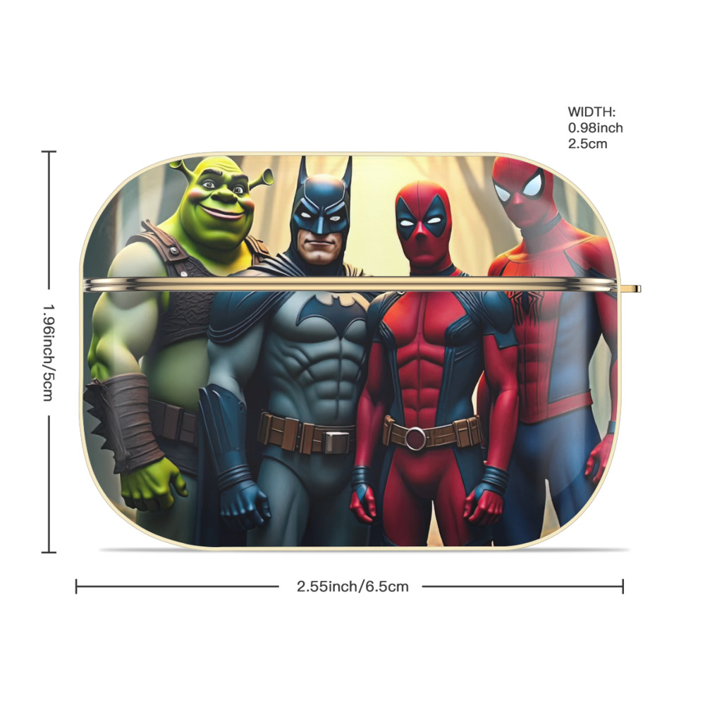 Deadpool デッドプール 【AirPods Pro用】ハードシェル保護ケース｜耐衝撃・防指紋・カラビナ付き商品仕様