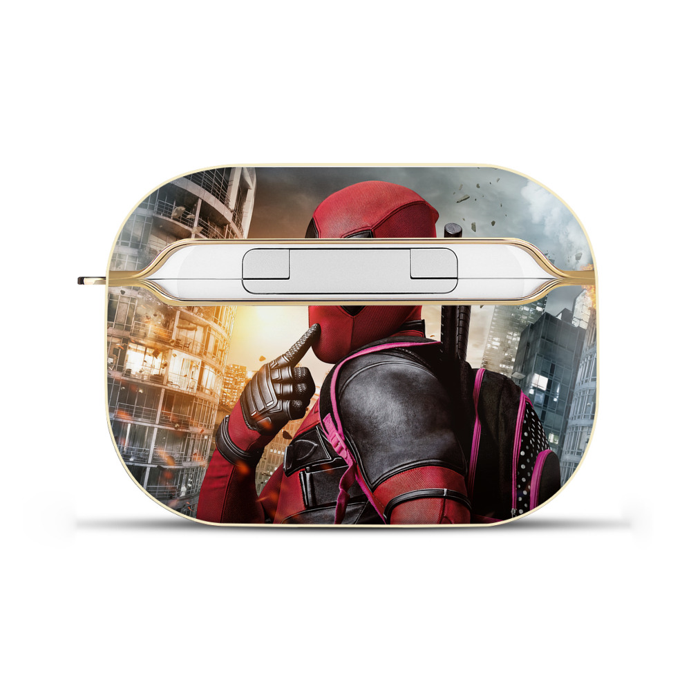 （画像用） Deadpool デッドプール 【AirPods Pro用】ハードシェル保護ケース｜耐衝撃・防指紋・カラビナ付き商品仕様