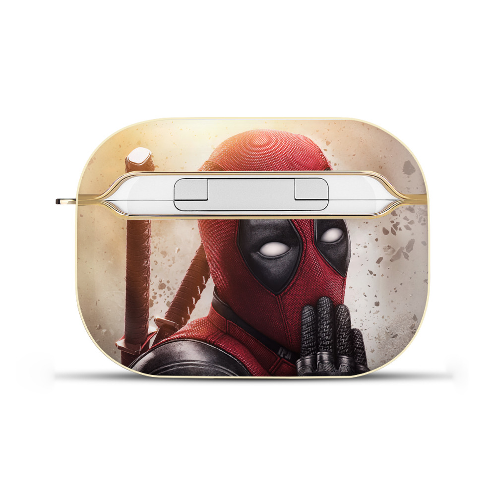 （画像用） Deadpool デッドプール 【AirPods Pro用】ハードシェル保護ケース｜耐衝撃・防指紋・カラビナ付き商品仕様
