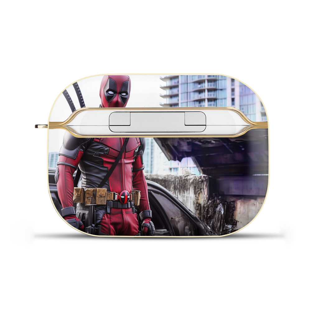 （画像用） Deadpool デッドプール 【AirPods Pro用】ハードシェル保護ケース｜耐衝撃・防指紋・カラビナ付き商品仕様
