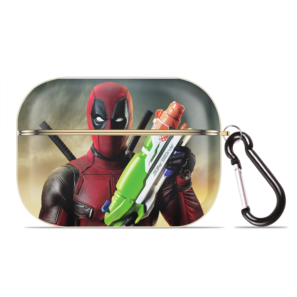 （画像用） Deadpool デッドプール 【AirPods Pro用】ハードシェル保護ケース｜耐衝撃・防指紋・カラビナ付き商品仕様