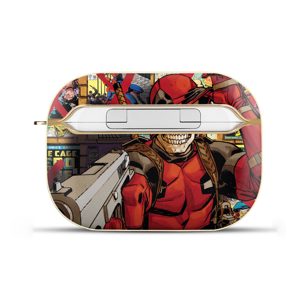 （画像用） Deadpool デッドプール 【AirPods Pro用】ハードシェル保護ケース｜耐衝撃・防指紋・カラビナ付き商品仕様