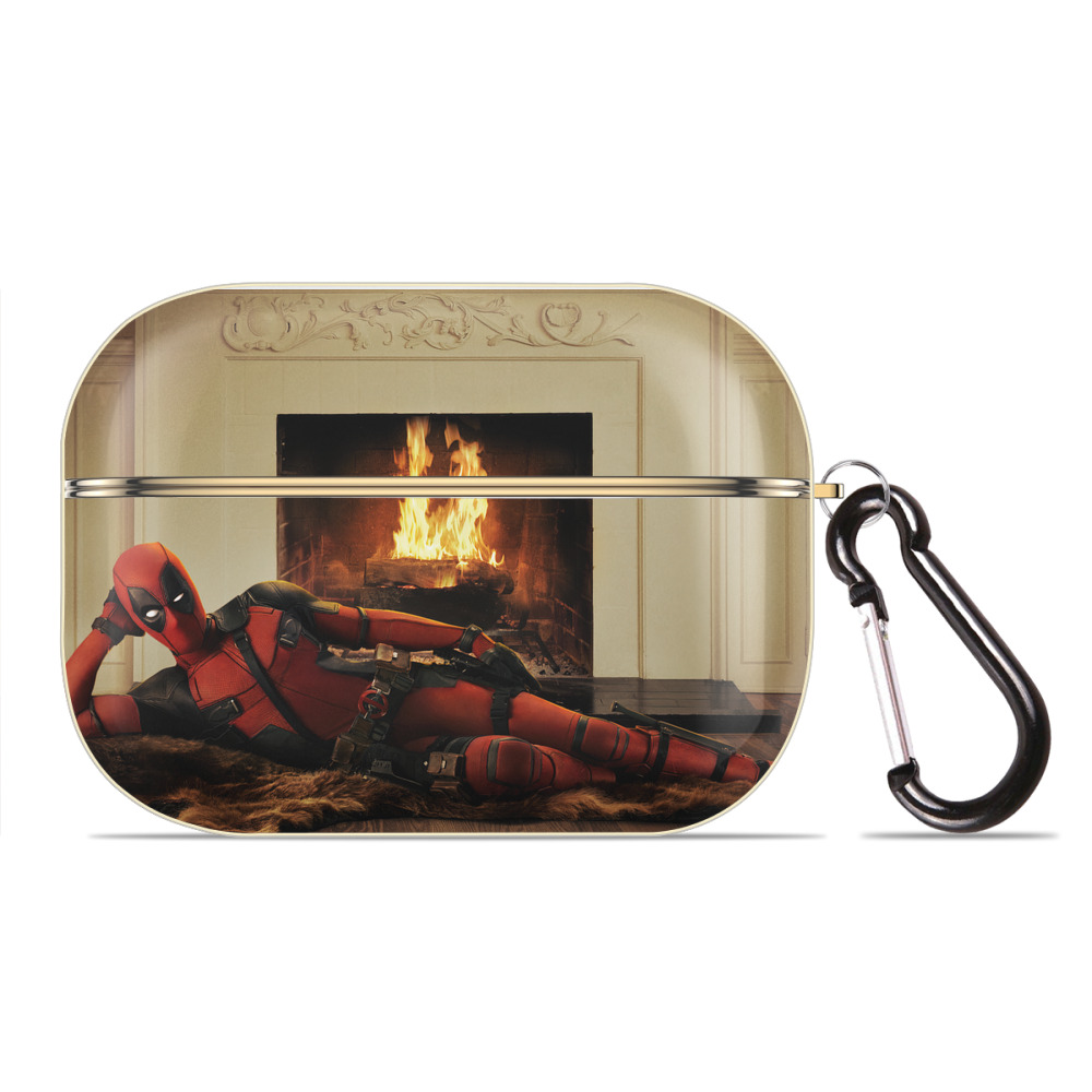 （画像用） Deadpool デッドプール 【AirPods Pro用】ハードシェル保護ケース｜耐衝撃・防指紋・カラビナ付き商品仕様