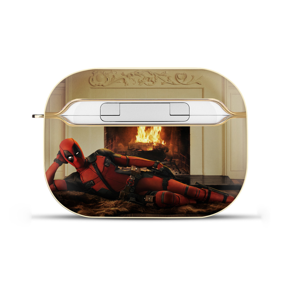（画像用） Deadpool デッドプール 【AirPods Pro用】ハードシェル保護ケース｜耐衝撃・防指紋・カラビナ付き商品仕様