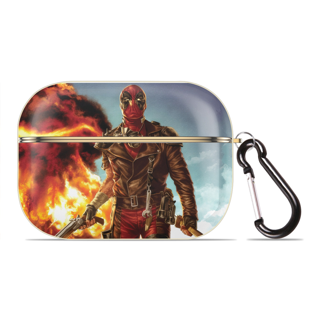 （画像用） Deadpool デッドプール 【AirPods Pro用】ハードシェル保護ケース｜耐衝撃・防指紋・カラビナ付き商品仕様