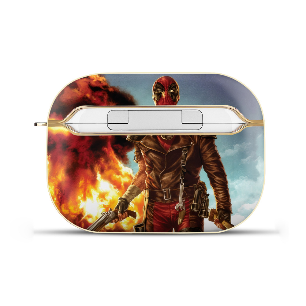 （画像用） Deadpool デッドプール 【AirPods Pro用】ハードシェル保護ケース｜耐衝撃・防指紋・カラビナ付き商品仕様