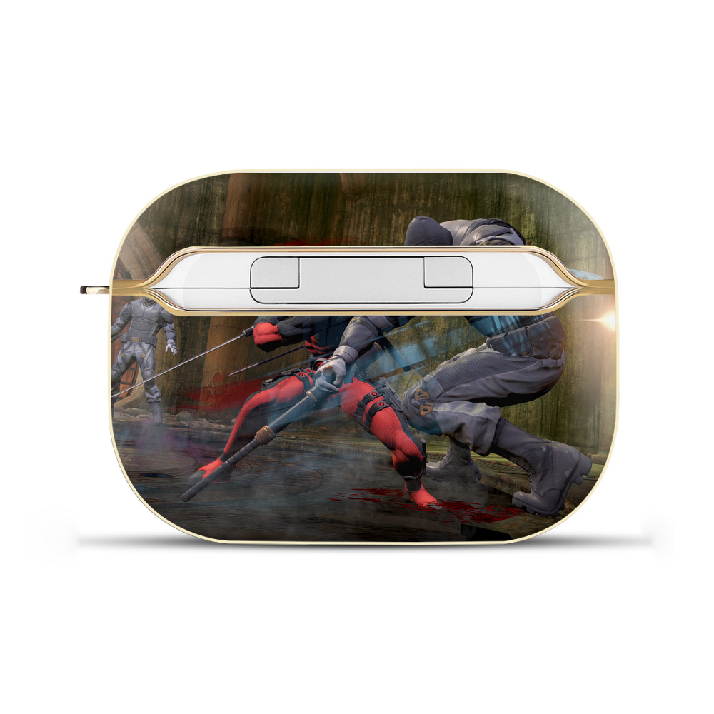 （画像用） Deadpool デッドプール 【AirPods Pro用】ハードシェル保護ケース｜耐衝撃・防指紋・カラビナ付き商品仕様