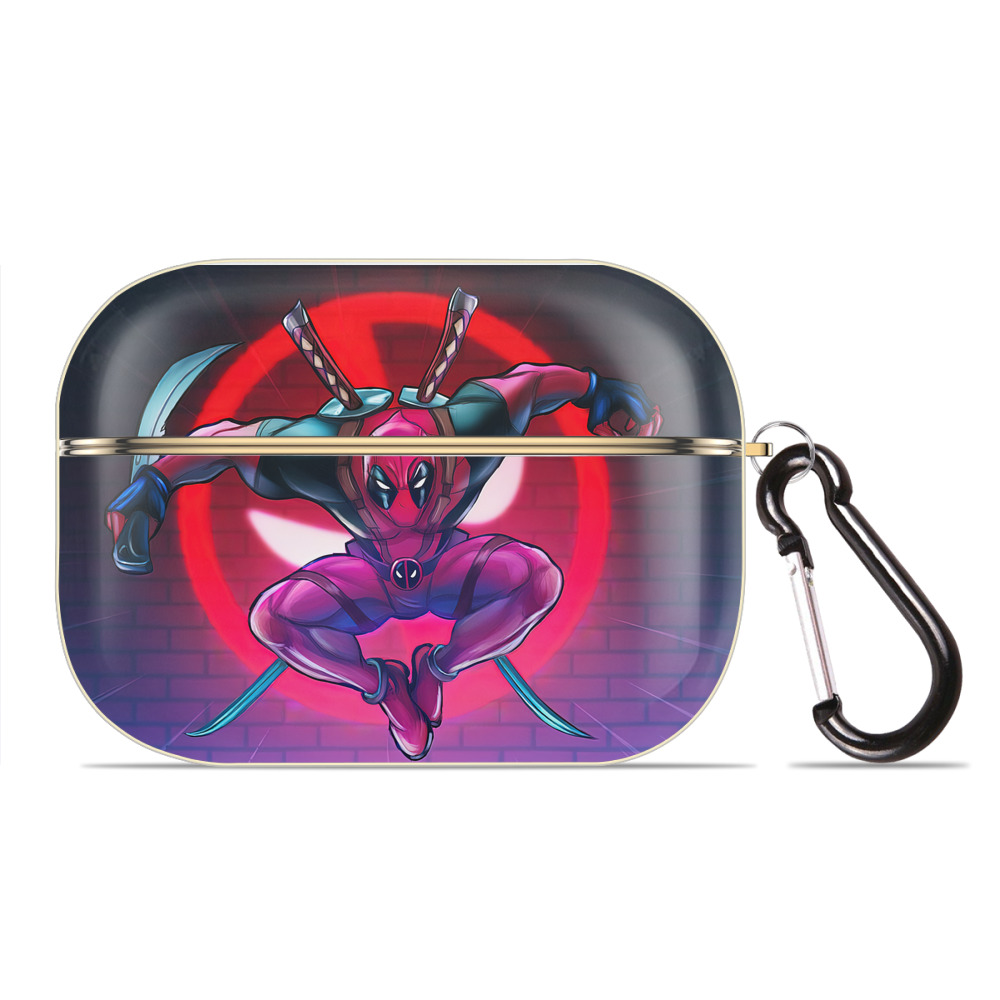 （画像用） Deadpool デッドプール 【AirPods Pro用】ハードシェル保護ケース｜耐衝撃・防指紋・カラビナ付き商品仕様