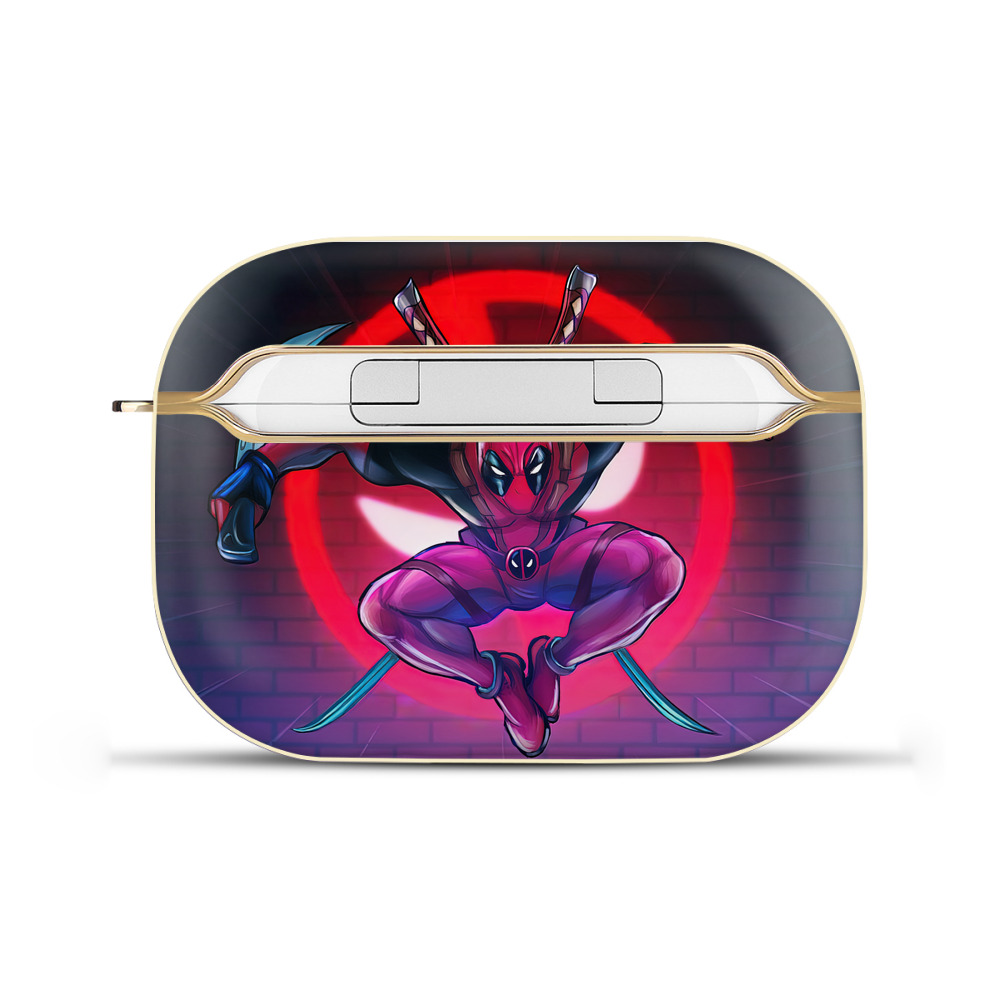 （画像用） Deadpool デッドプール 【AirPods Pro用】ハードシェル保護ケース｜耐衝撃・防指紋・カラビナ付き商品仕様