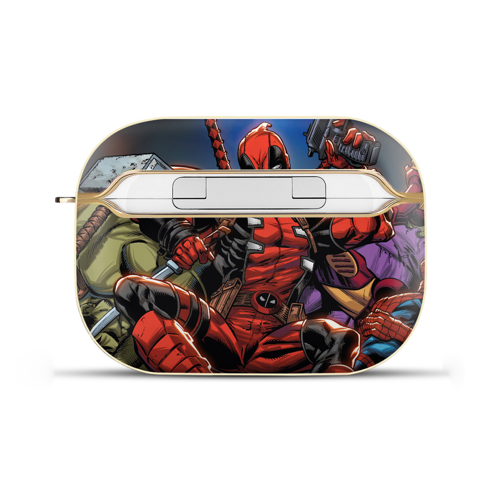 （画像用） Deadpool デッドプール 【AirPods Pro用】ハードシェル保護ケース｜耐衝撃・防指紋・カラビナ付き商品仕様