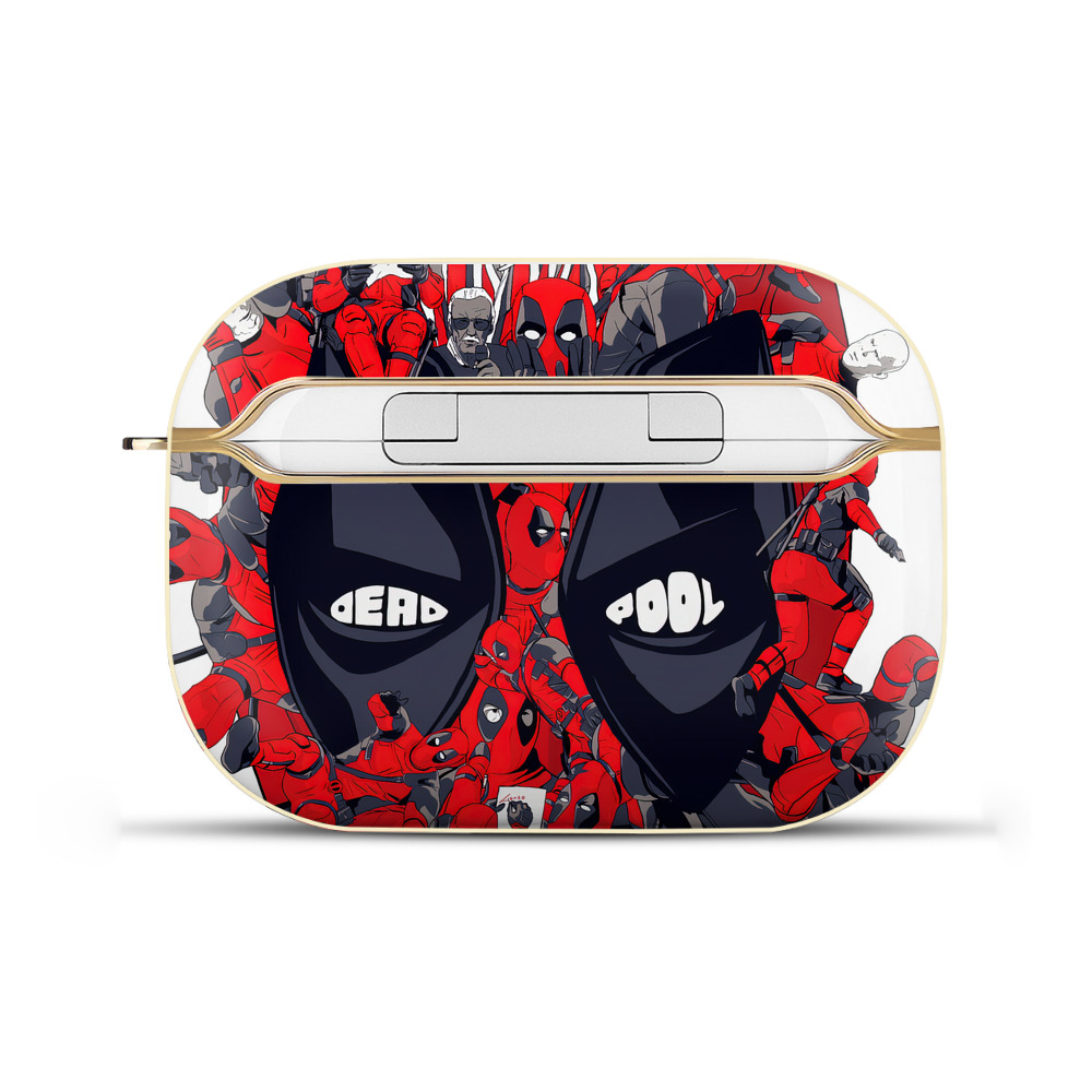 （画像用） Deadpool デッドプール 【AirPods Pro用】ハードシェル保護ケース｜耐衝撃・防指紋・カラビナ付き商品仕様