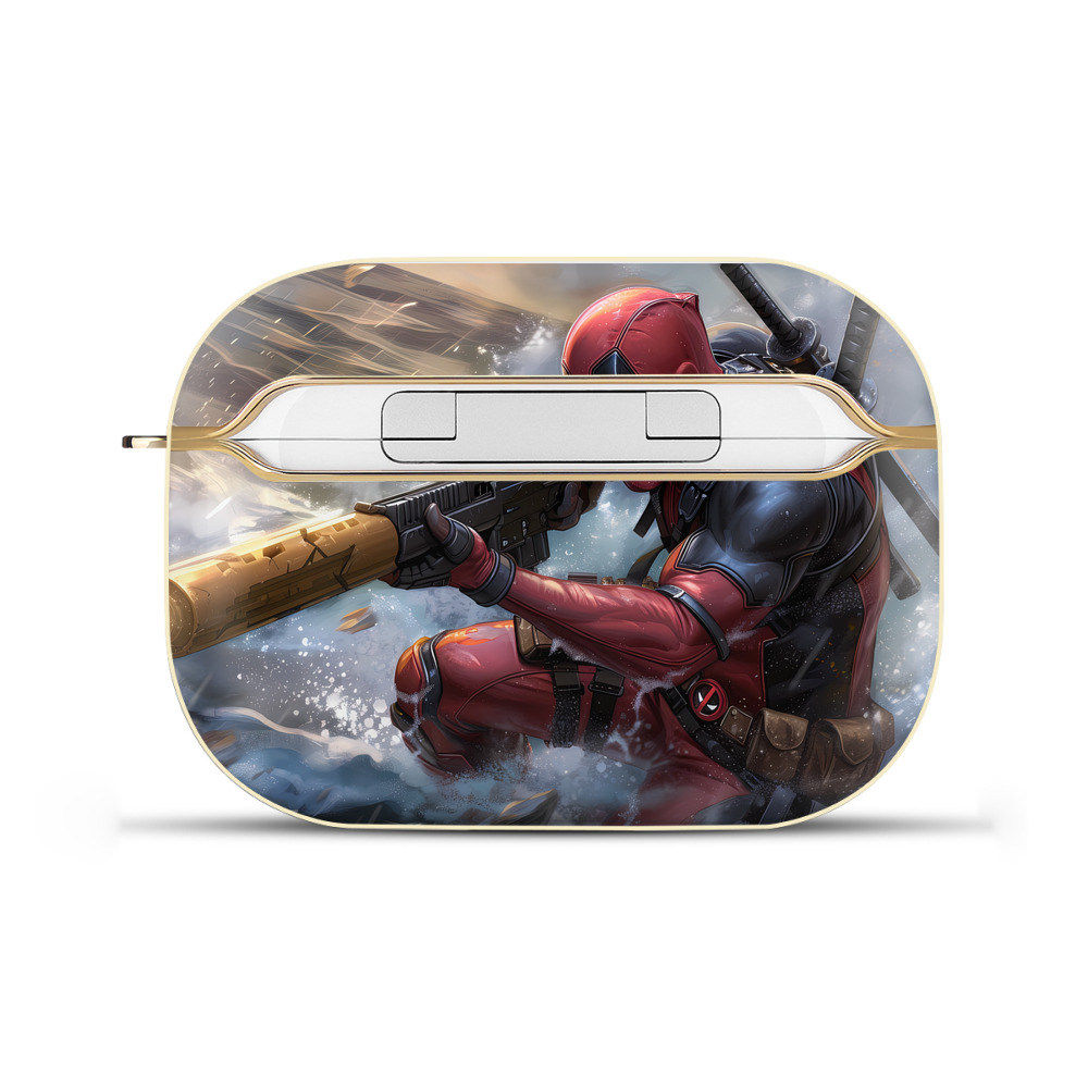 （画像用） Deadpool デッドプール 【AirPods Pro用】ハードシェル保護ケース｜耐衝撃・防指紋・カラビナ付き商品仕様