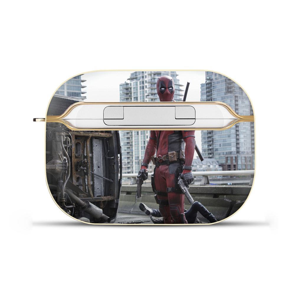 （画像用） Deadpool デッドプール 【AirPods Pro用】ハードシェル保護ケース｜耐衝撃・防指紋・カラビナ付き商品仕様