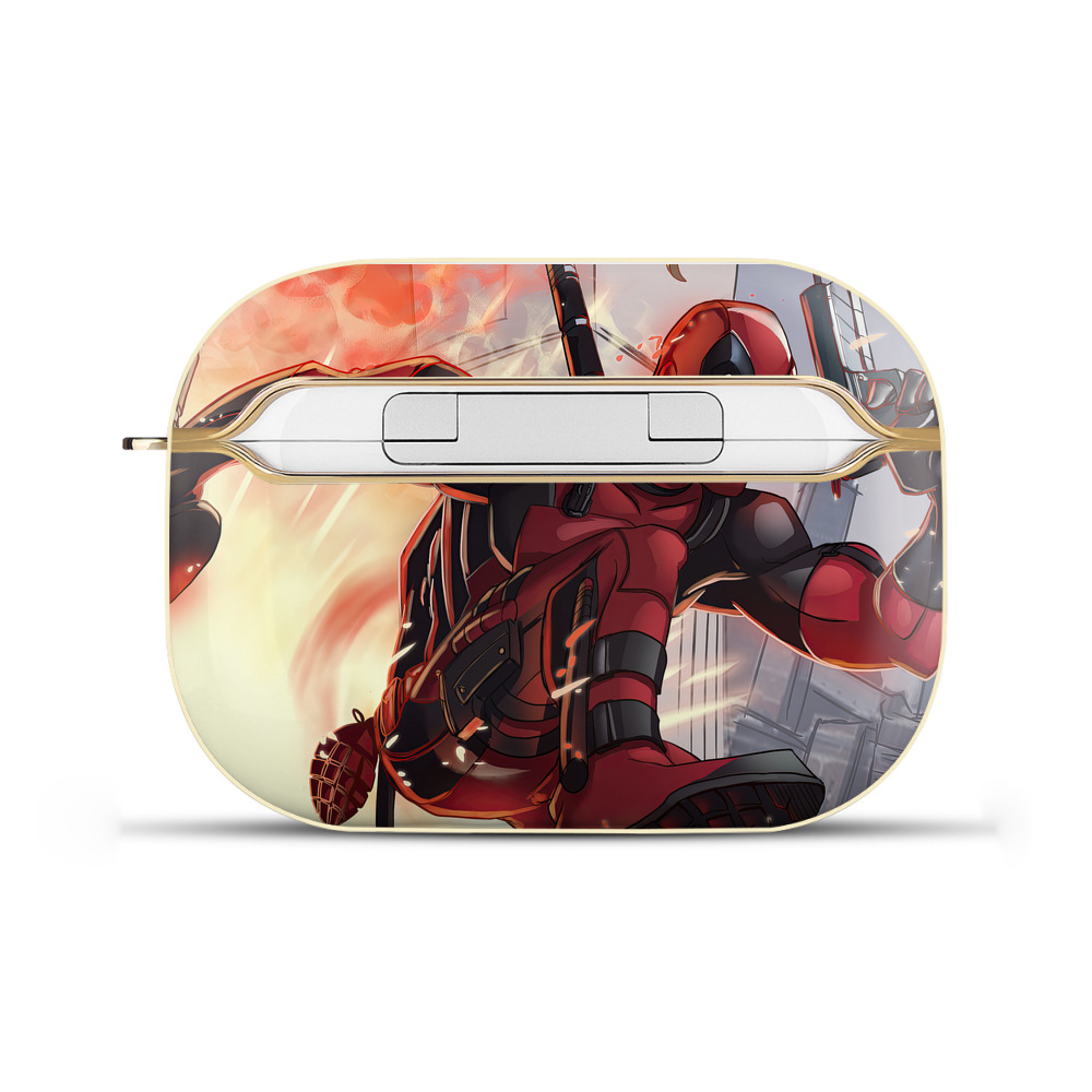 （画像用） Deadpool デッドプール 【AirPods Pro用】ハードシェル保護ケース｜耐衝撃・防指紋・カラビナ付き商品仕様