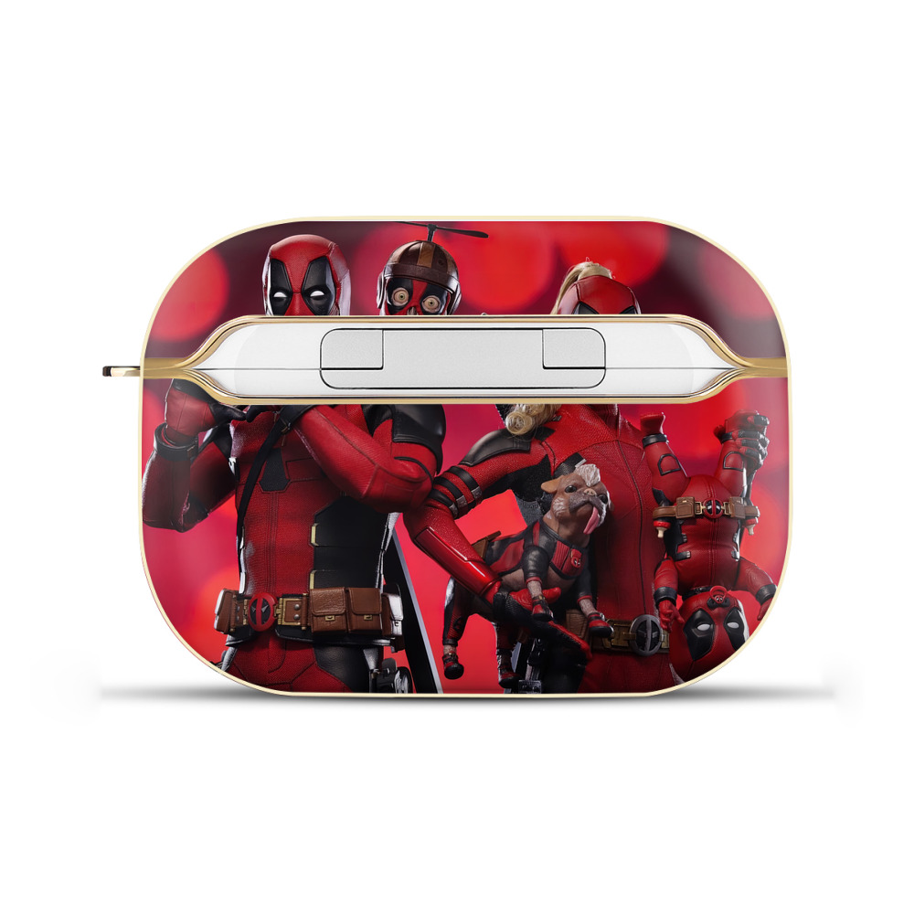 （画像用） Deadpool デッドプール 【AirPods Pro用】ハードシェル保護ケース｜耐衝撃・防指紋・カラビナ付き商品仕様