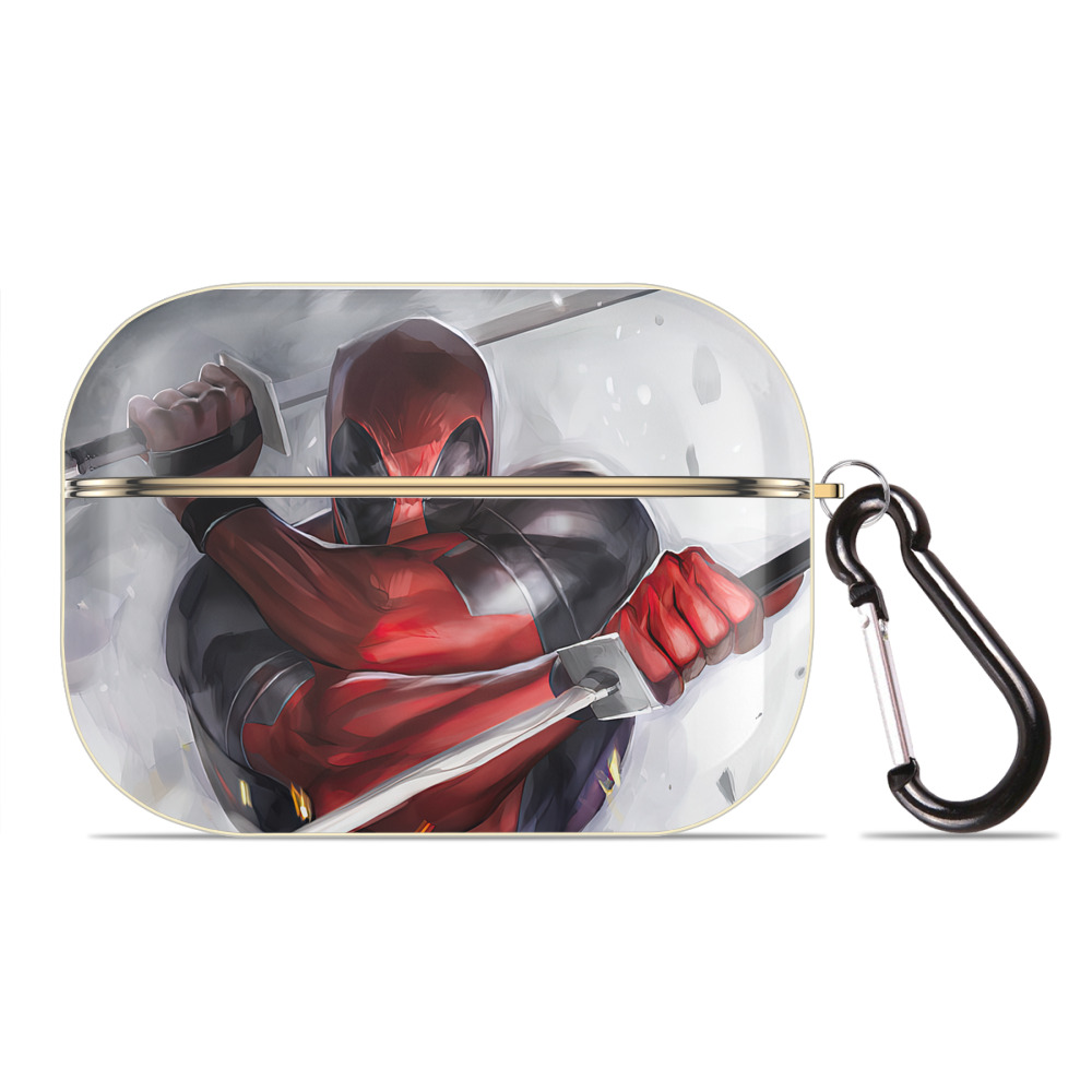 （画像用） Deadpool デッドプール 【AirPods Pro用】ハードシェル保護ケース｜耐衝撃・防指紋・カラビナ付き商品仕様