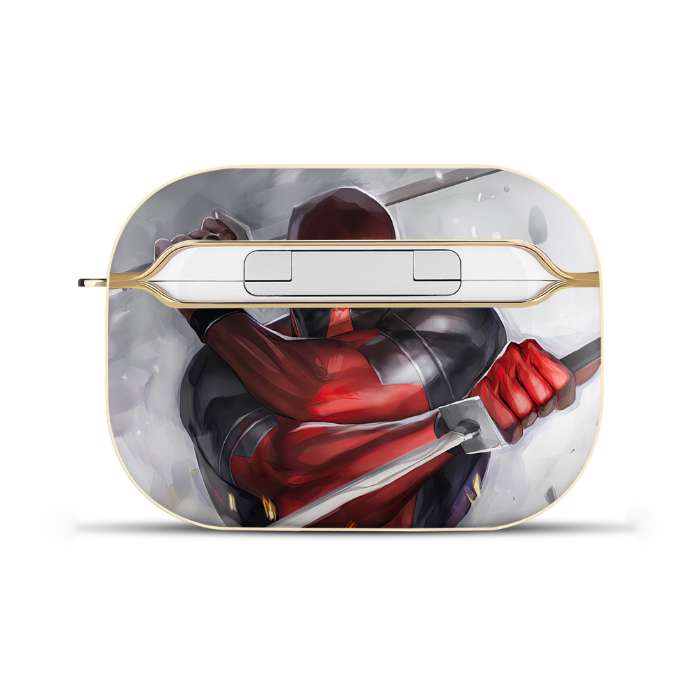 （画像用） Deadpool デッドプール 【AirPods Pro用】ハードシェル保護ケース｜耐衝撃・防指紋・カラビナ付き商品仕様