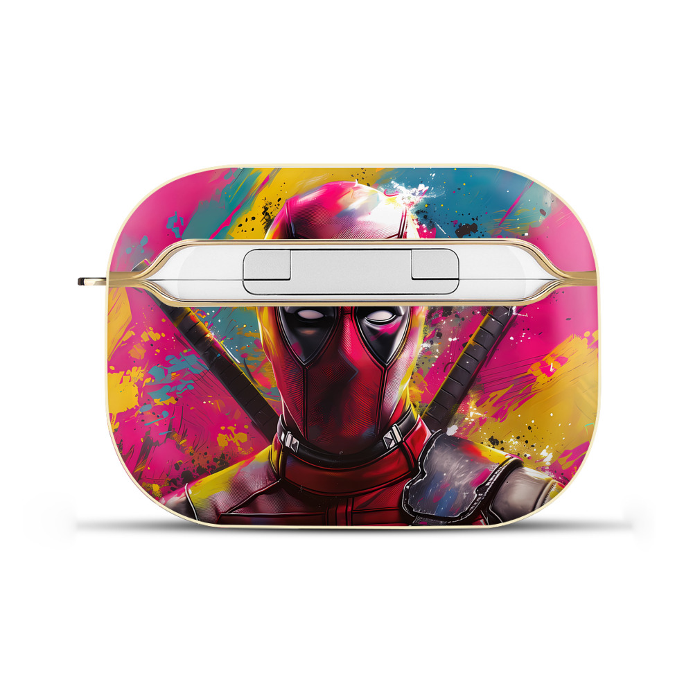 （画像用） Deadpool デッドプール 【AirPods Pro用】ハードシェル保護ケース｜耐衝撃・防指紋・カラビナ付き商品仕様
