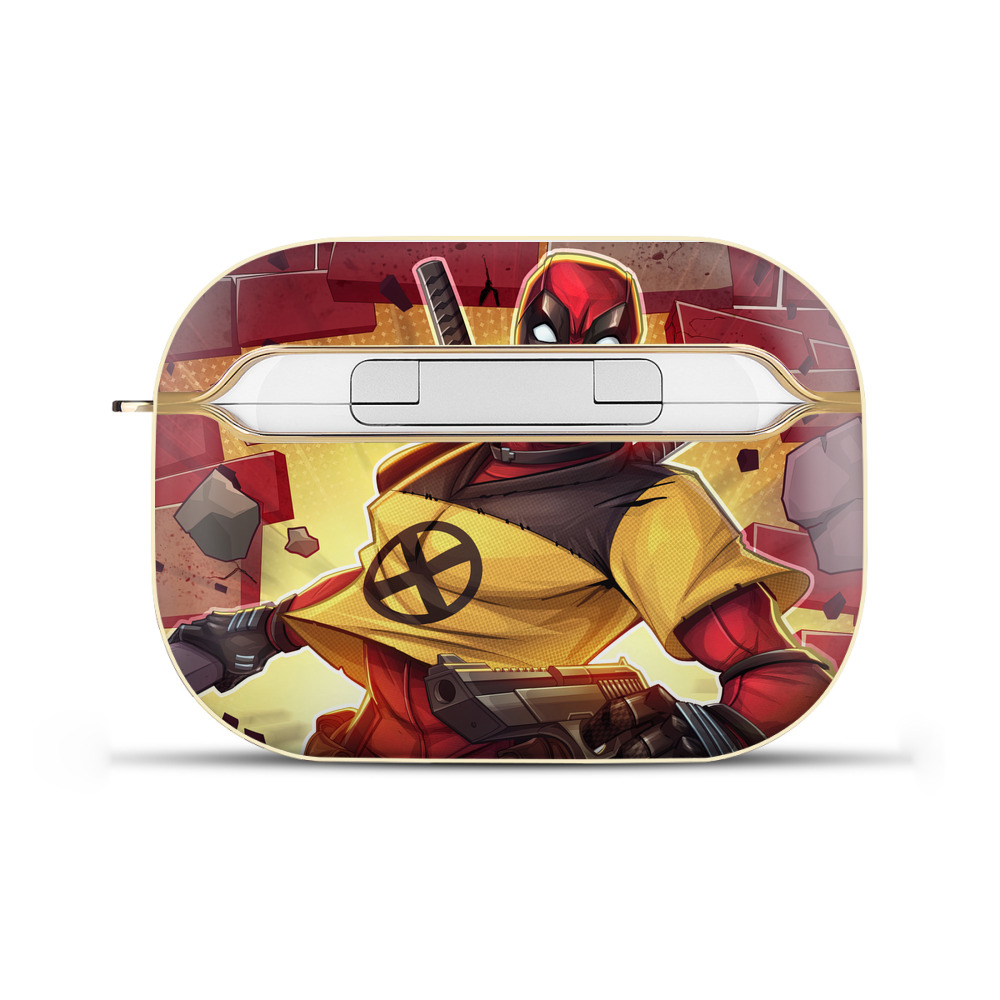 （画像用） Deadpool デッドプール 【AirPods Pro用】ハードシェル保護ケース｜耐衝撃・防指紋・カラビナ付き商品仕様