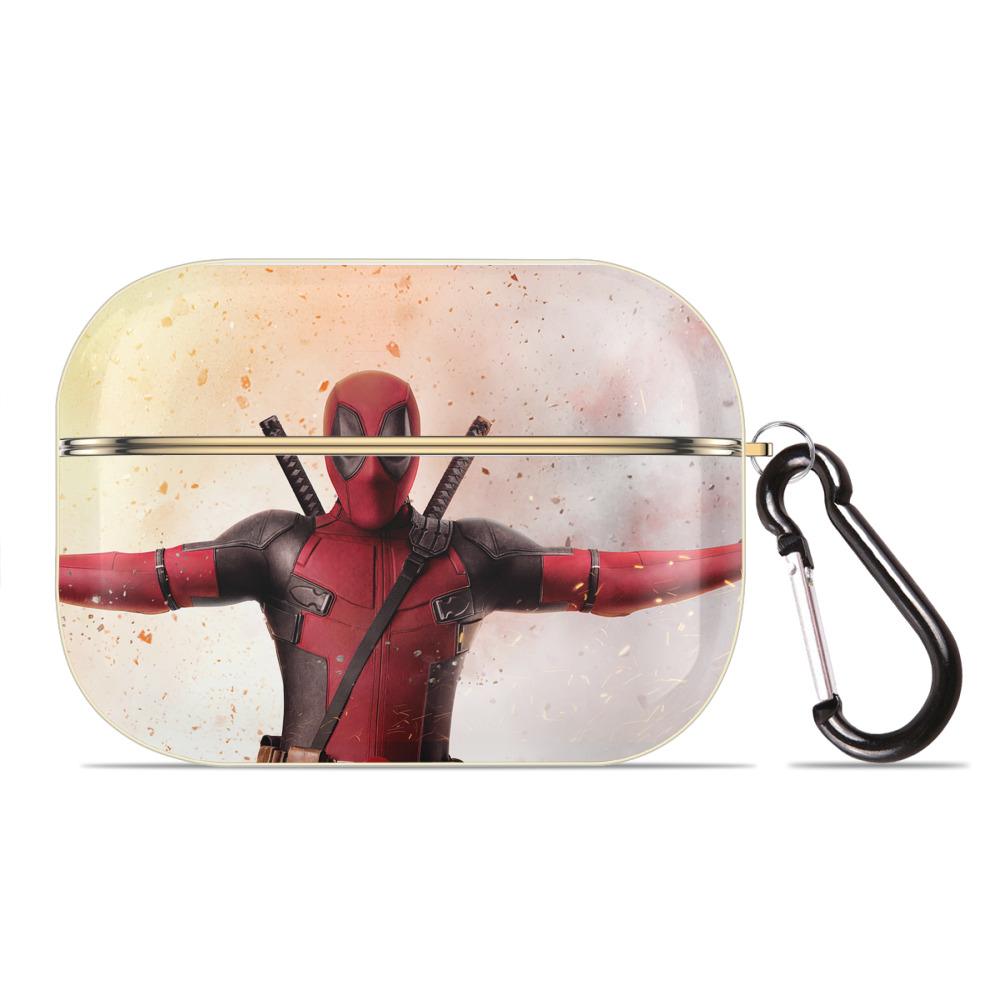 （画像用） Deadpool デッドプール 【AirPods Pro用】ハードシェル保護ケース｜耐衝撃・防指紋・カラビナ付き商品仕様