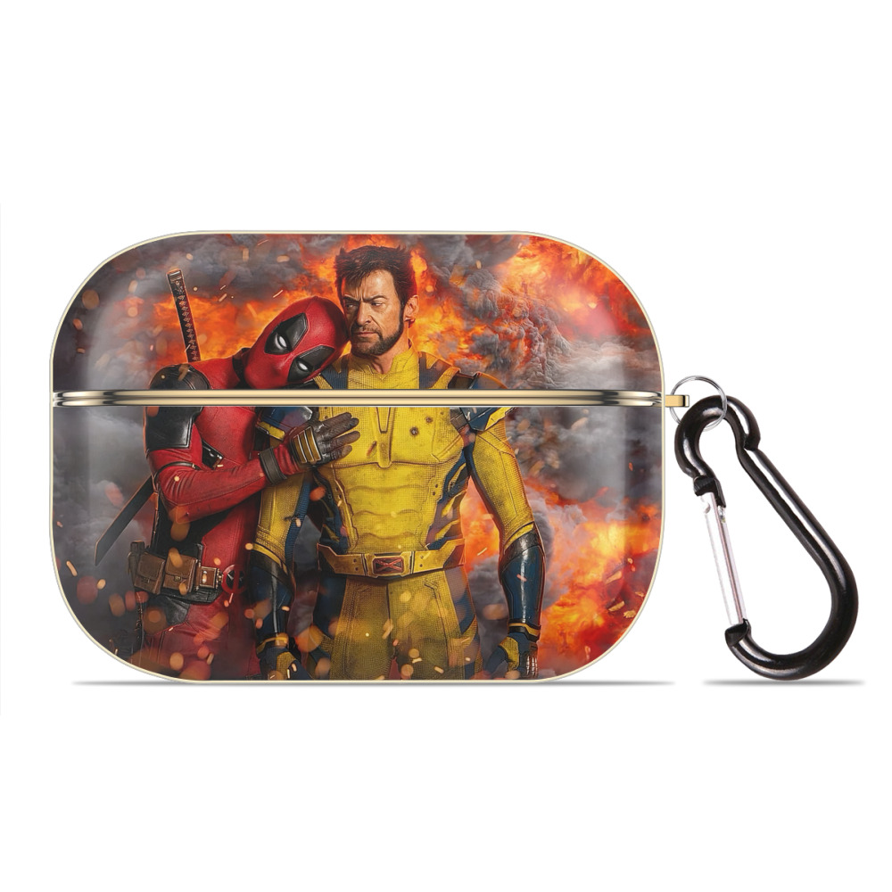 （画像用） Deadpool デッドプール 【AirPods Pro用】ハードシェル保護ケース｜耐衝撃・防指紋・カラビナ付き商品仕様