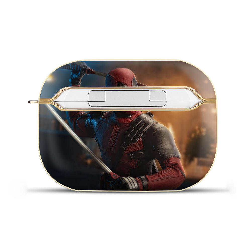 （画像用） Deadpool デッドプール 【AirPods Pro用】ハードシェル保護ケース｜耐衝撃・防指紋・カラビナ付き商品仕様