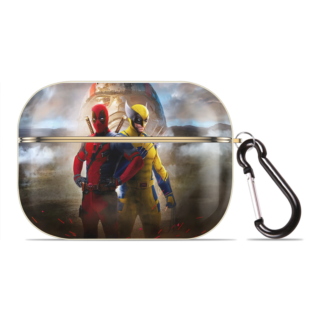 （画像用） Deadpool デッドプール 【AirPods Pro用】ハードシェル保護ケース｜耐衝撃・防指紋・カラビナ付き商品仕様