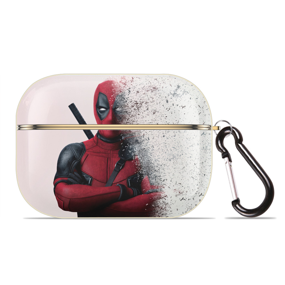 （画像用） Deadpool デッドプール 【AirPods Pro用】ハードシェル保護ケース｜耐衝撃・防指紋・カラビナ付き商品仕様