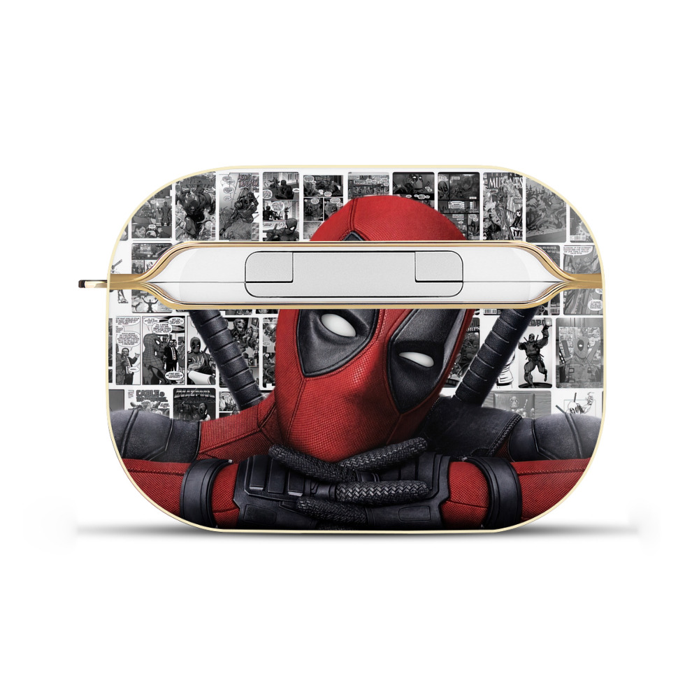 （画像用） Deadpool デッドプール 【AirPods Pro用】ハードシェル保護ケース｜耐衝撃・防指紋・カラビナ付き商品仕様
