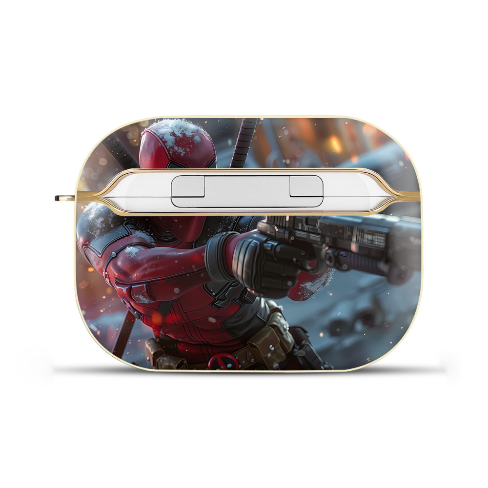 （画像用） Deadpool デッドプール 【AirPods Pro用】ハードシェル保護ケース｜耐衝撃・防指紋・カラビナ付き商品仕様