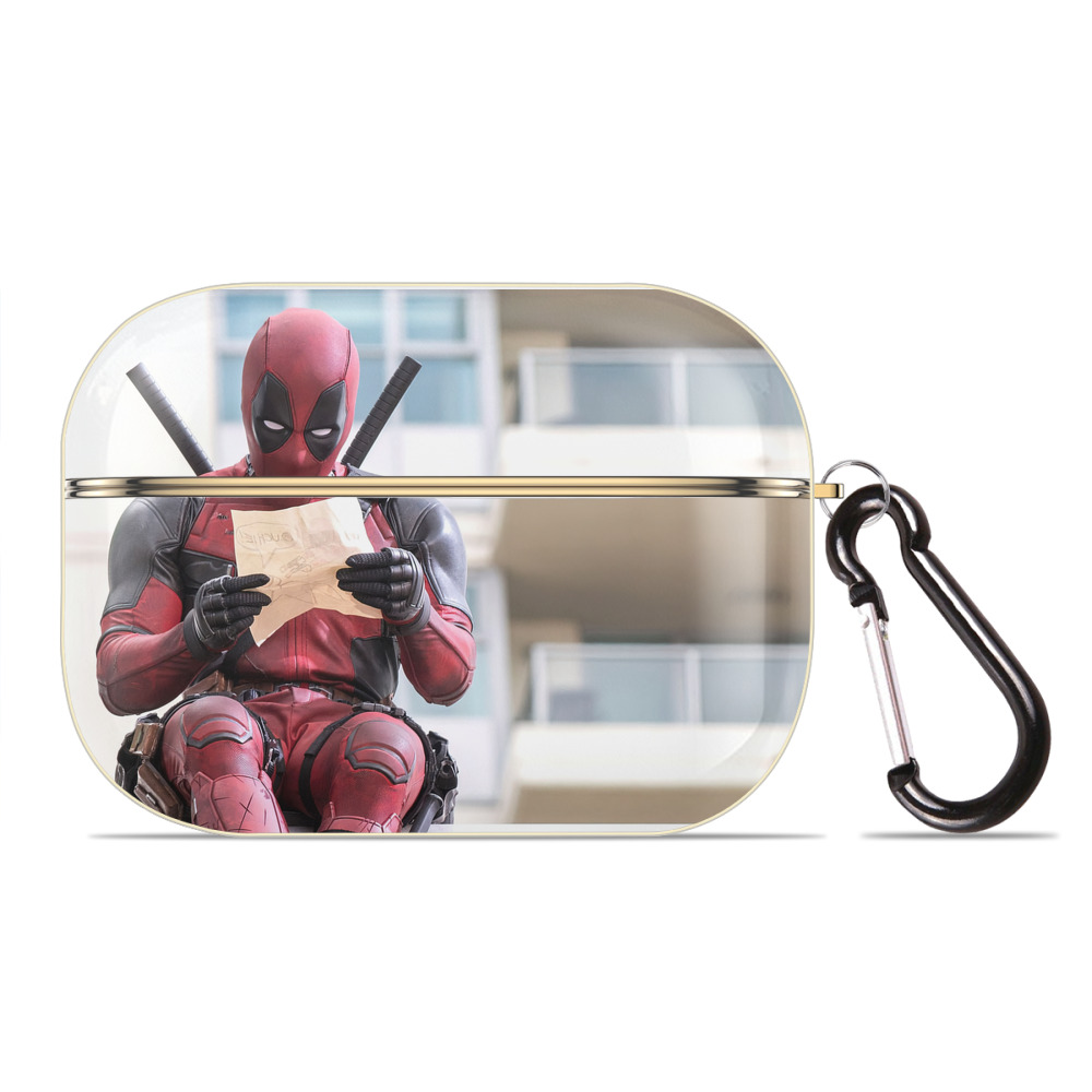 （画像用） Deadpool デッドプール 【AirPods Pro用】ハードシェル保護ケース｜耐衝撃・防指紋・カラビナ付き商品仕様