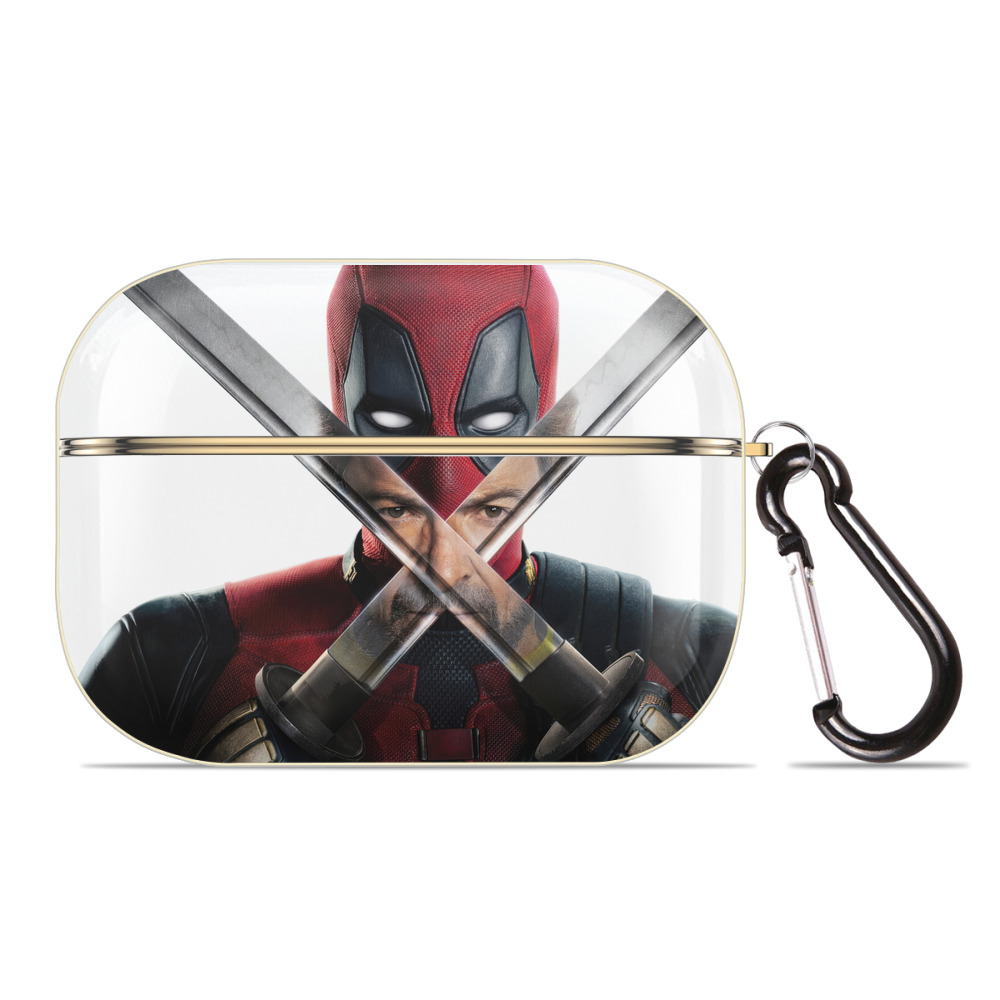 （画像用） Deadpool デッドプール 【AirPods Pro用】ハードシェル保護ケース｜耐衝撃・防指紋・カラビナ付き商品仕様