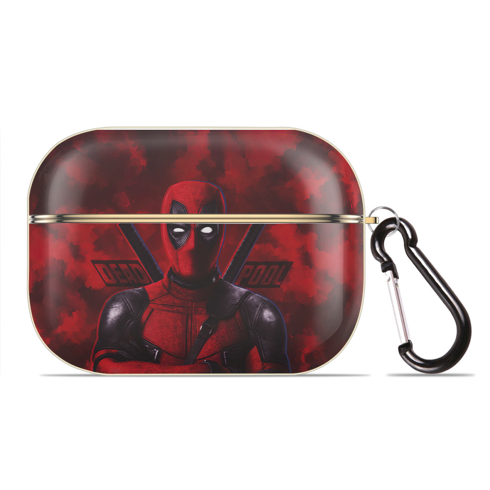 （画像用） Deadpool デッドプール 【AirPods Pro用】ハードシェル保護ケース｜耐衝撃・防指紋・カラビナ付き商品仕様