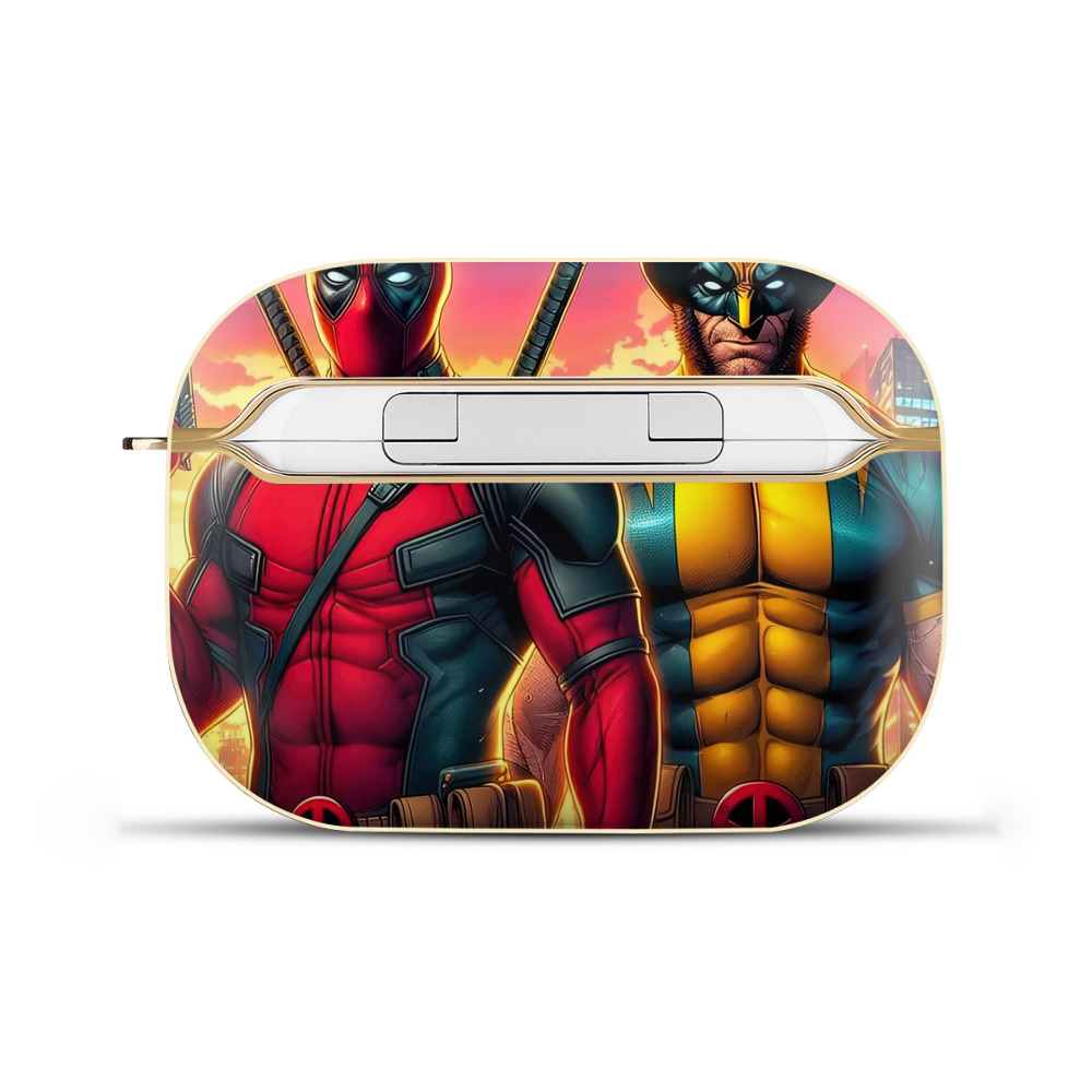 （画像用） Deadpool デッドプール 【AirPods Pro用】ハードシェル保護ケース｜耐衝撃・防指紋・カラビナ付き商品仕様