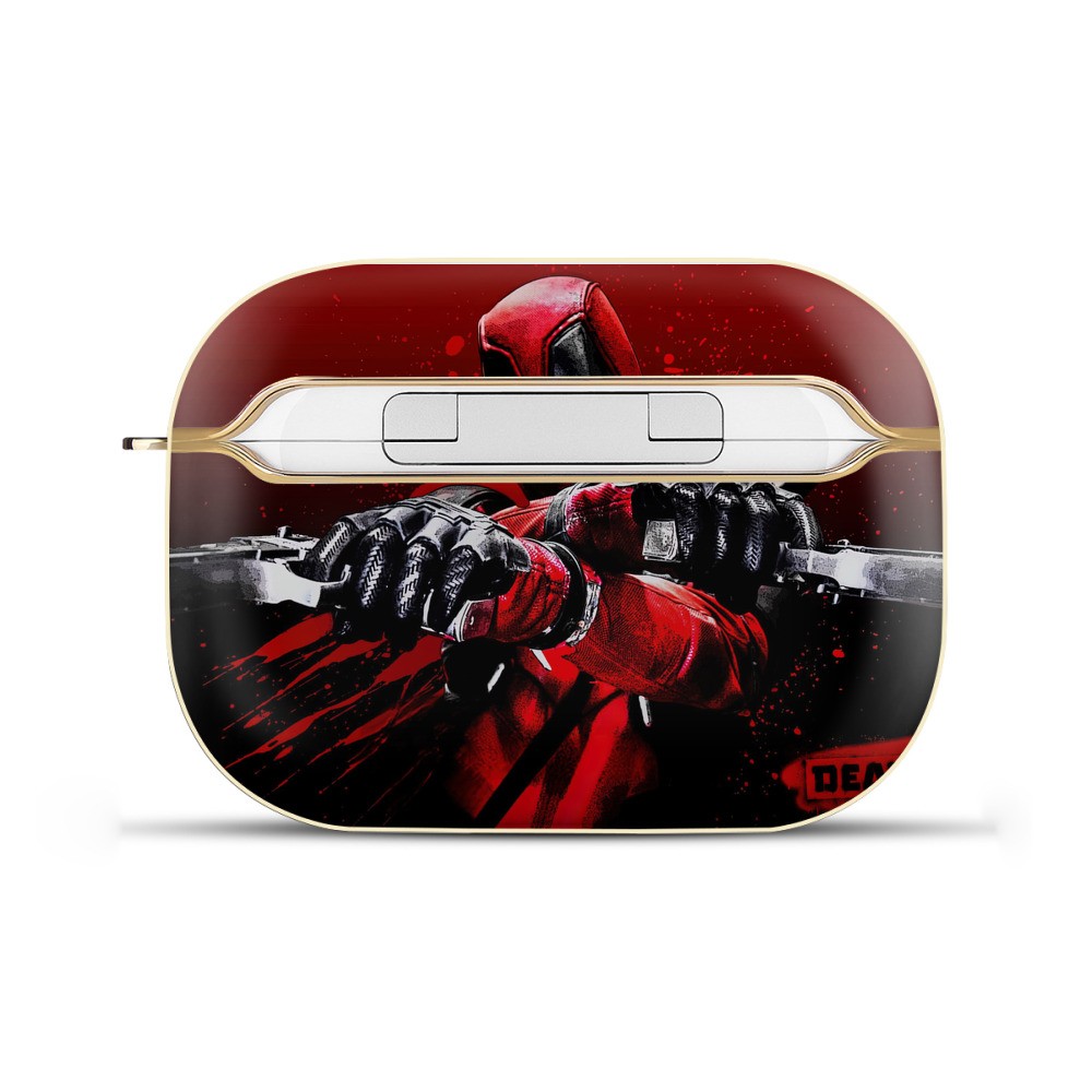 （画像用） Deadpool デッドプール 【AirPods Pro用】ハードシェル保護ケース｜耐衝撃・防指紋・カラビナ付き商品仕様